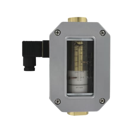 Dwyer Instruments In-line flow alarm, range 5-50 GPM (19-189 LPM) water, 1-1/2" female NPT. HFO-22550
